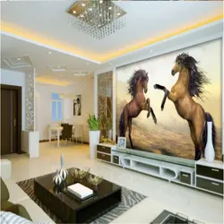 Обои на заказ, фрески, лошадь, герои, HD картины маслом, ТВ настенный декоративный Рисунок, papel de parede infantil