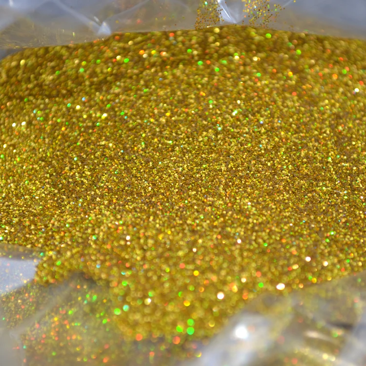 Порошок золотого блеска лазерный Блеск Золотые блестки Маникюр DIY Руководство 500 грамм