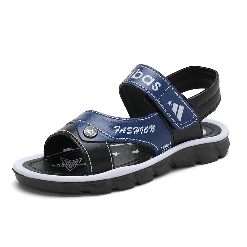 2019 Brand Summer Beach Sandals Pu Leather Big Boys Sandals Outdoor