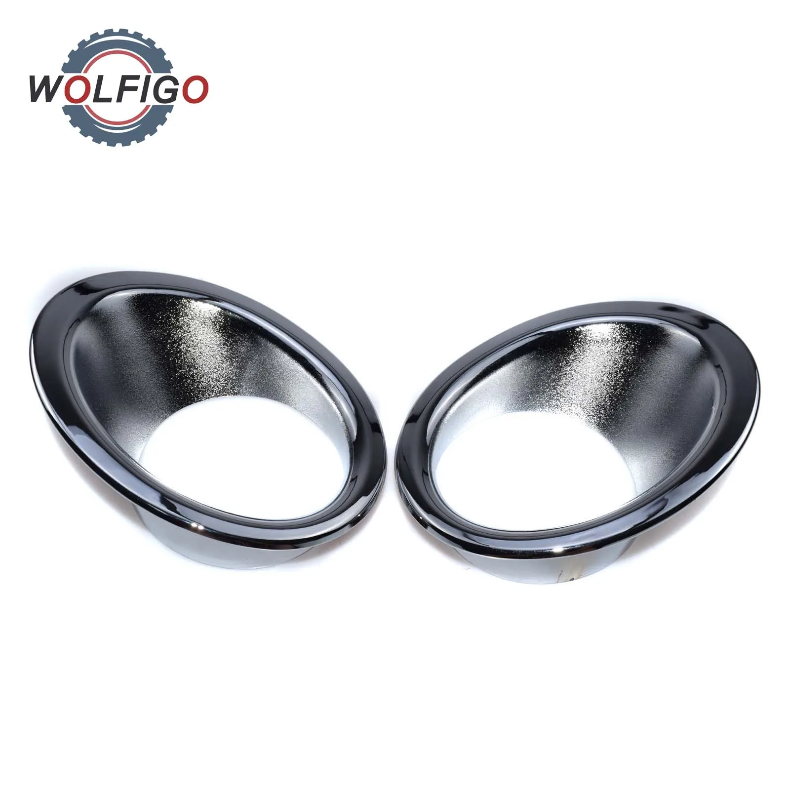 WOLFIGO 2 шт. Передняя Автомобильная хромированная головка противотумансветильник