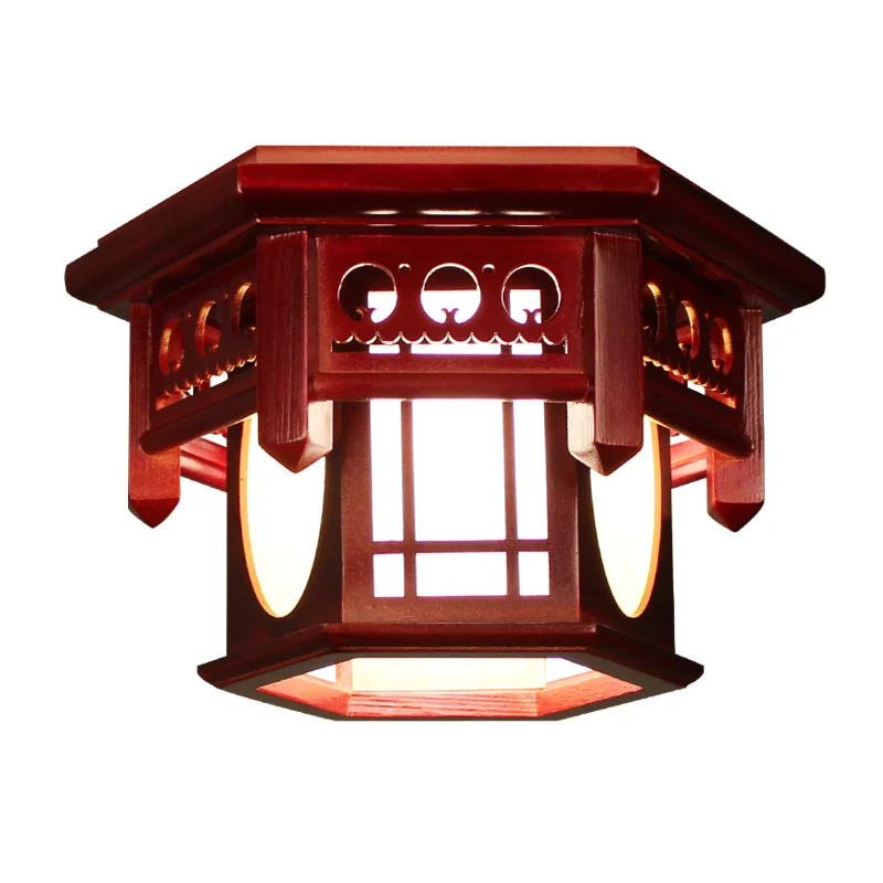 

Chinese entrance ceiling lamp wooden home light bedroom light aisle lamp corridor balcony solid lighting ceiling light Z123616