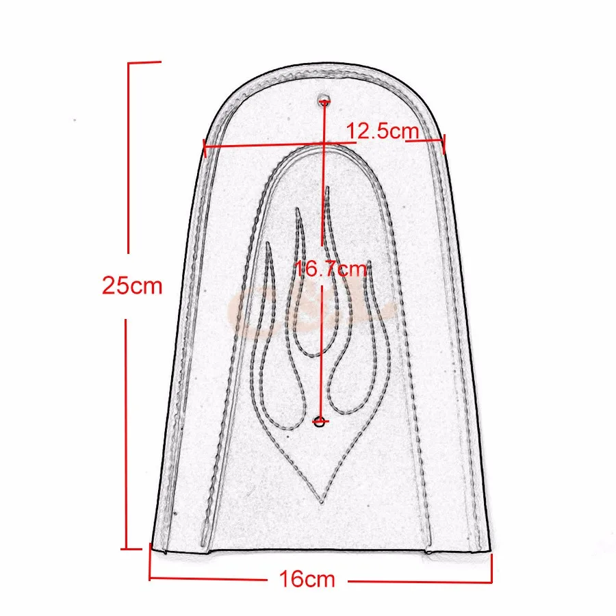 Мотоцикл черное пламя искусственная кожа простое заднее крыло для Harley Sportster XL Solo Seat на 04-16