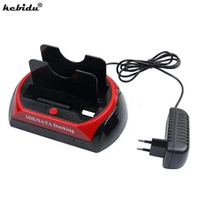 Kebidu 2,5 3,5 дюймов IDE SATA HDD док-станция двойной USB2.0 Внешний HDD корпус жесткий диск концентратор ридер ЕС США Разъем