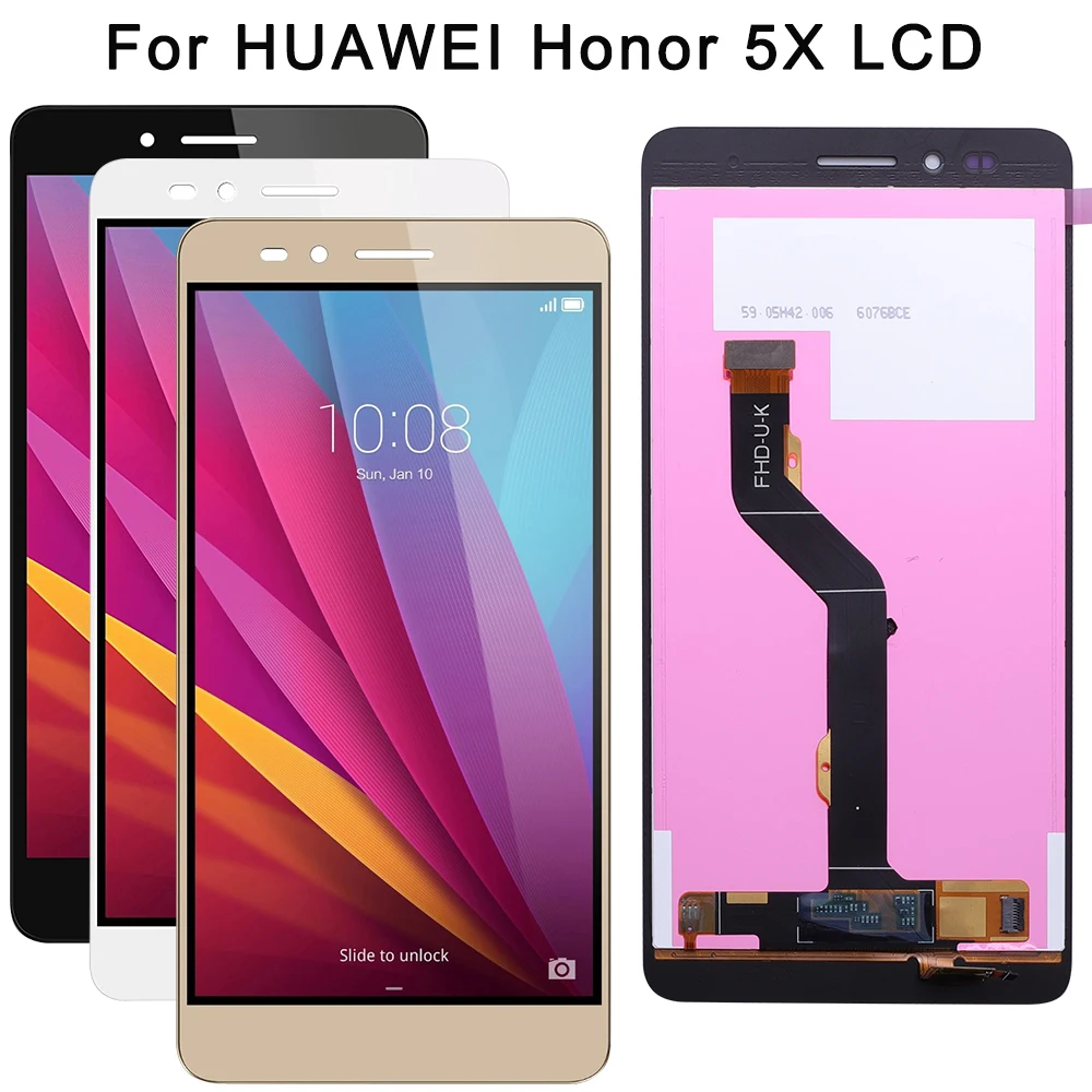 Скидка Huawei Honor 5X ЖК дисплей + сенсорный экран + инструменты FHD 100% новый дигитайзер сборка Замена для huawei GR5 5,5 дюймов KIW L21