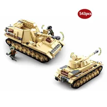 Военная серия WW2 полугусеничная несущая битва Сталинграда Panzer IV, строительные блоки, игрушка для детей, подарки
