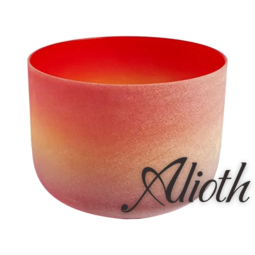 

13 Inch Rainbow Colored C Note Crystal Singing Bowl for Root Chakra Balancing/Yoga/Meditation/Sound Therapy