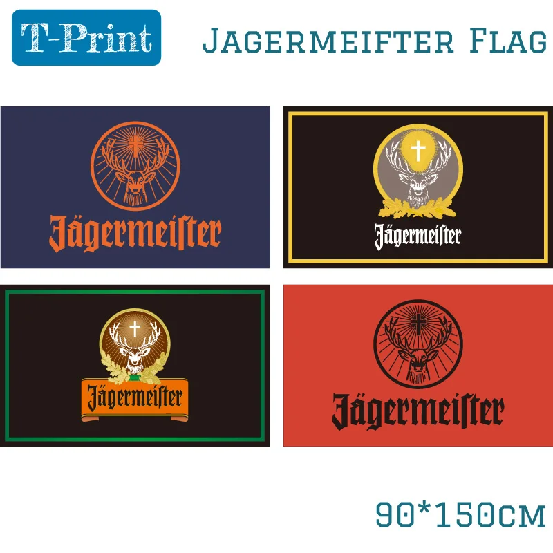 

Polyester 90x150cm 3x5ft Jagermeifter Flag For Bar Home Party
