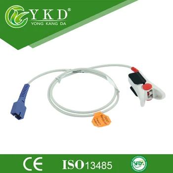 

2 PCS/Lot 9 pin plug Nellcor DS-100A Adult Finger Clip Oximax Spo2 Sensor, 1m Length