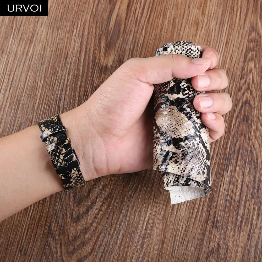 Ремешок URVOI для Apple Watch series 6/5/4/3/2/1 SE Роскошный Матовый ремешок из натуральной кожи