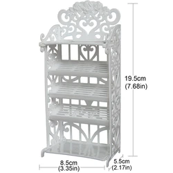 Deluxe Dollhouse Furniture Set: Pink Bed, Sofa & Storage Accessories (1 pcs shoe rack)