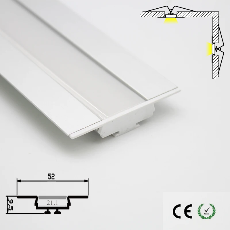 High Quality Heavy And Strong Aluminum Led Channels Recessed