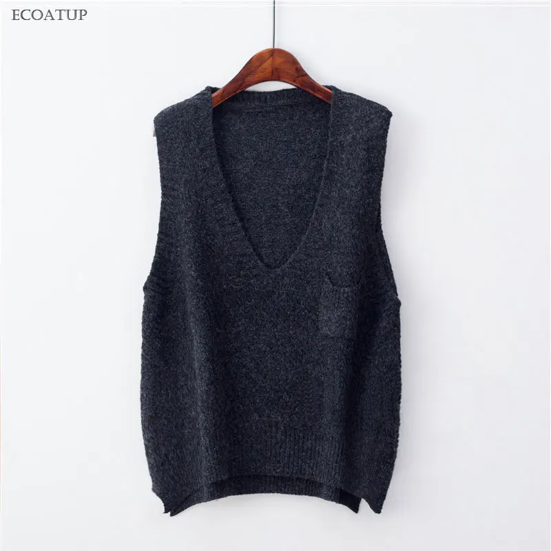 deep v neck vest