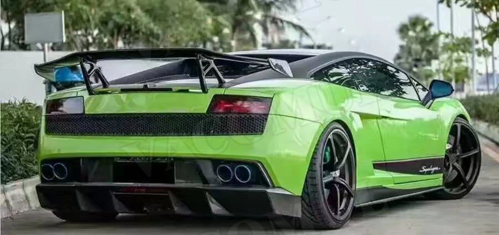 Карбоновый спойлер заднего бампера чехол для Lamborghini Gallardo allardo LP550 LP560 LP570 GT Спойлер