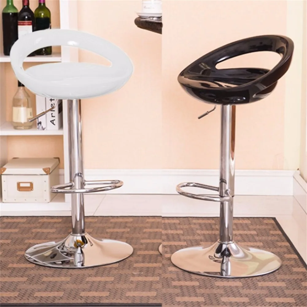

2Pcs PU Leather Adjustable 360 Degree Swivel Gas Lift Mechanism Footrest Bar Stools Chair Bar Stools For Home Decoration Kitchen