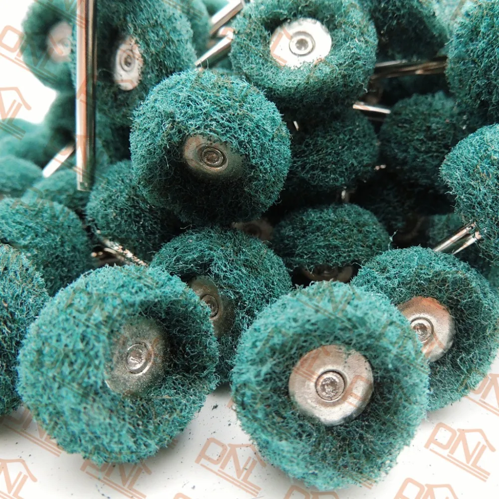 100PCS Dremel 240 Grit Finishing Abrasive Buffs Mounted Fold Felt