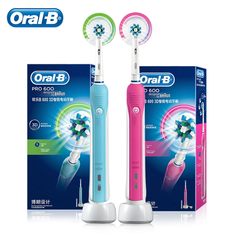 Oral B Electric Toothbrush Rechargeable D16 Pro 600 Tooth Brush Electric Oral B Electric Toothbrush Replacement Adult