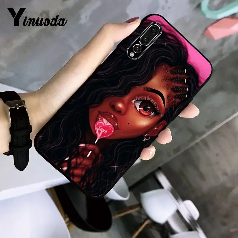 Чехол для телефона Yinuoda MELANIN POPPIN Black Girl с рисунком Huawei P9 P10 Plus Mate9 10 Mate10 Lite P20 Pro Honor10