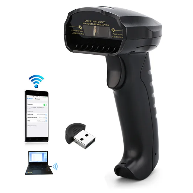 Excelvan BP8150BL Bluetooth Wireless USB 3.0 Laser Barcode Scanner