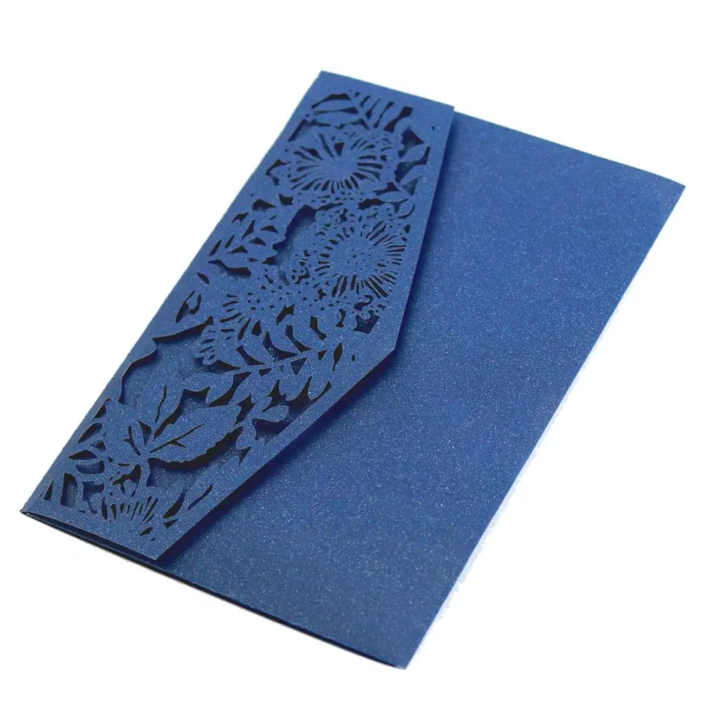  10pcs Holiday Wedding Invitation Laser Hollow Invitation European Bow Invitation Card For Wedding B - 33025108178