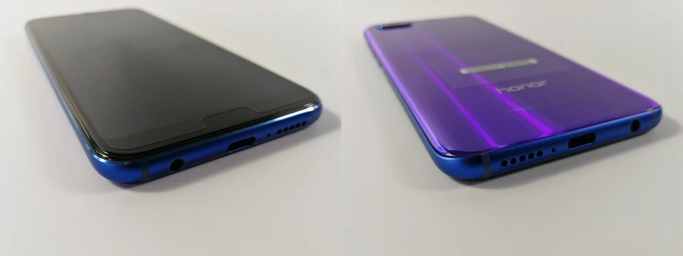 Honor 10 honor 10 мобильного телефона, объемом памяти 4 Гб/6 ГБ Оперативная память 64 Гб/128 ГБ Встроенная память Kirin 970 AI процессор смены цвета стеклянная крышка