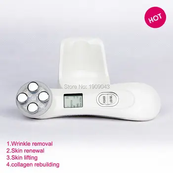 

Mini Bipoar RF Radio Frequency Ultrasonic Vibration Photon Tender Skin Rejuvenation Facial Beauty Massager Free Shipping