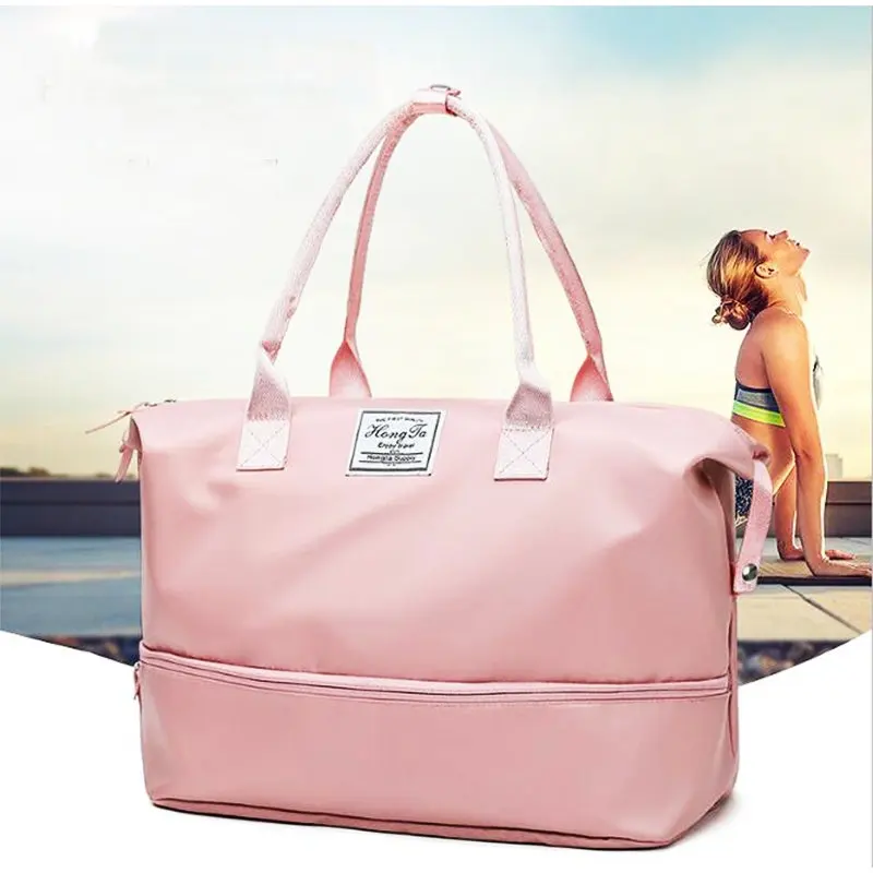 gym duffel bag with shoe compartment