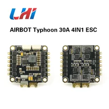 The ESC supports BLHEL andI MUILTSHOT RC Typhoon 30A 4IN1 ESC RaceVerison V2 runs BLHELI_S fimrware for quadcopter drone airbot typhoon 4in1 s esc 4x30a and omnibus aio f7 v2 flight controller board for rc fpv racing cross drone quadcopter