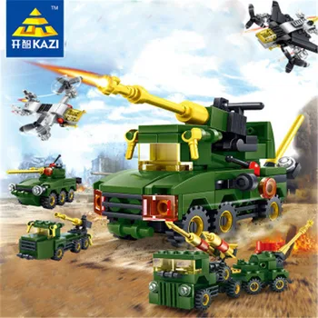 

Assembling blocks Kaichi 84035 field forces 8 mixed toys for children intense emotion tank DIY Model Kids Educational Toys