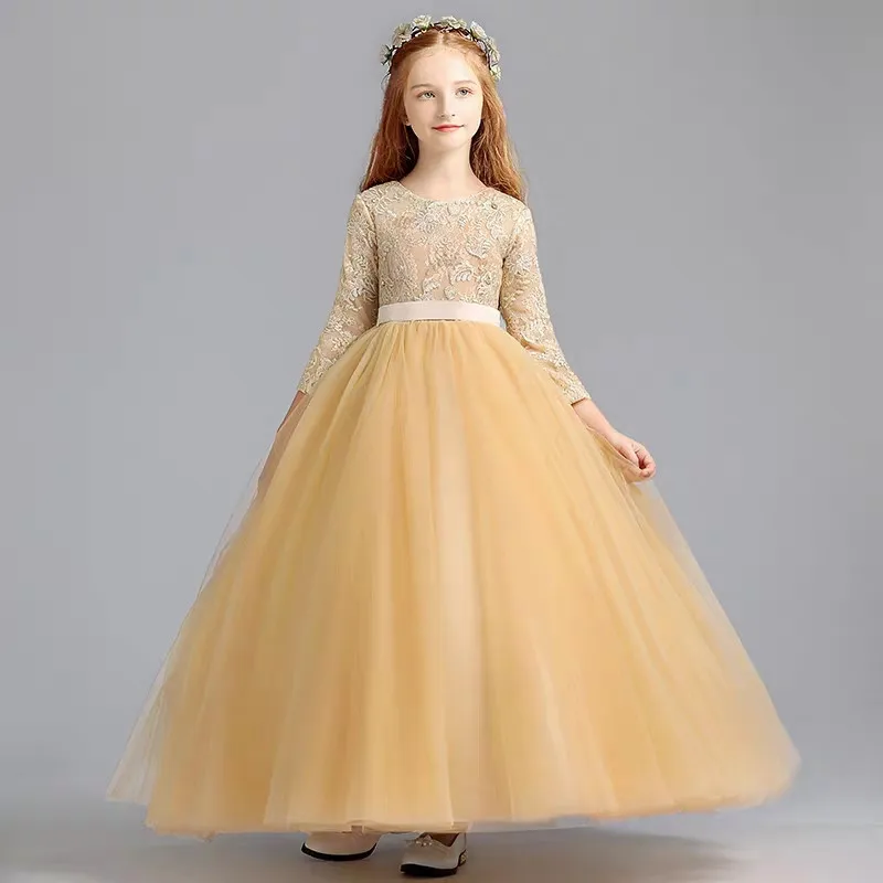 golden frock for girl