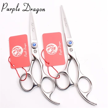 

5.5" 6" Japan 440C Purple Dragon Blue GEM Professional Hairdressing Scissors Normal Scissors Cutting Shears Hair Clippers Z9013