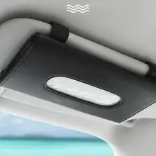 Автомобильный комплект коробка для салфеток Универсальный PU автомобильный солнцезащитный козырек подвесной Тип Вышивка Узор тканевый чехол в автомобиль Стайлинг