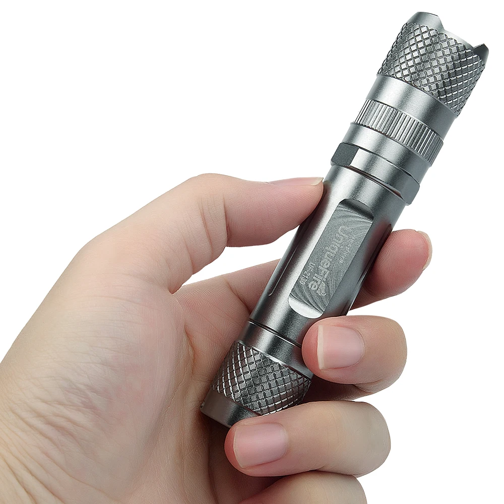UniqueFire 2130 XML 2 3 Modes MINI Tactical Silver Flashlight