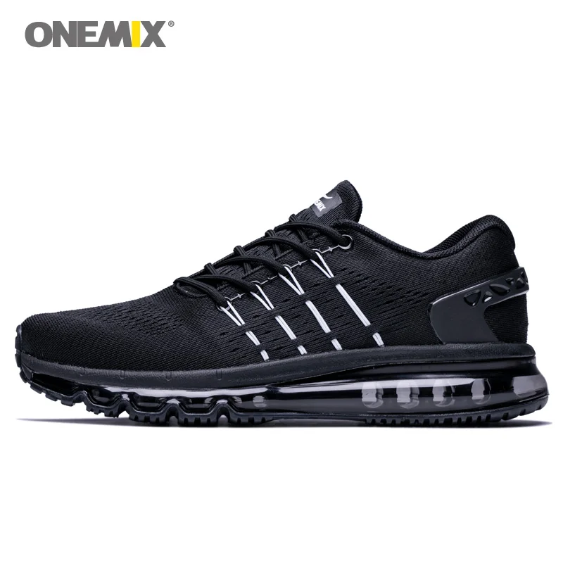 

ONEMIX Men Sport Sneakers Breathable Outdoor Athletic Shoes Unisex Black Walking Sport Gym Shoes Male Training Running Shoes