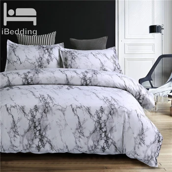 

Marble Pattern Bedding Sets Duvet Cover Set 2/3pcs BedSet Twin Double Queen Quilt Cover Bed linen ( No Sheet No Filling )