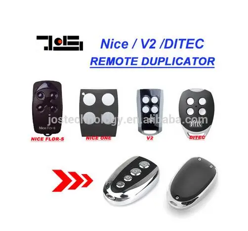 

DITEC GOL4, V2 PhoenixV2 PHOX, Nice Flors, Nice One Remote control Replacement 433,92Mhz clone duplicator