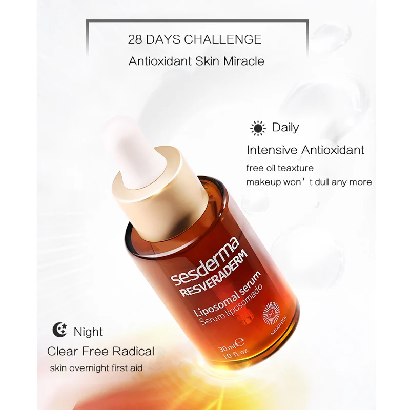 Sesderma Resveraderm Liposomal антиоксидантная сыворотка 30 мл мощная антивозрастная Сыворотка