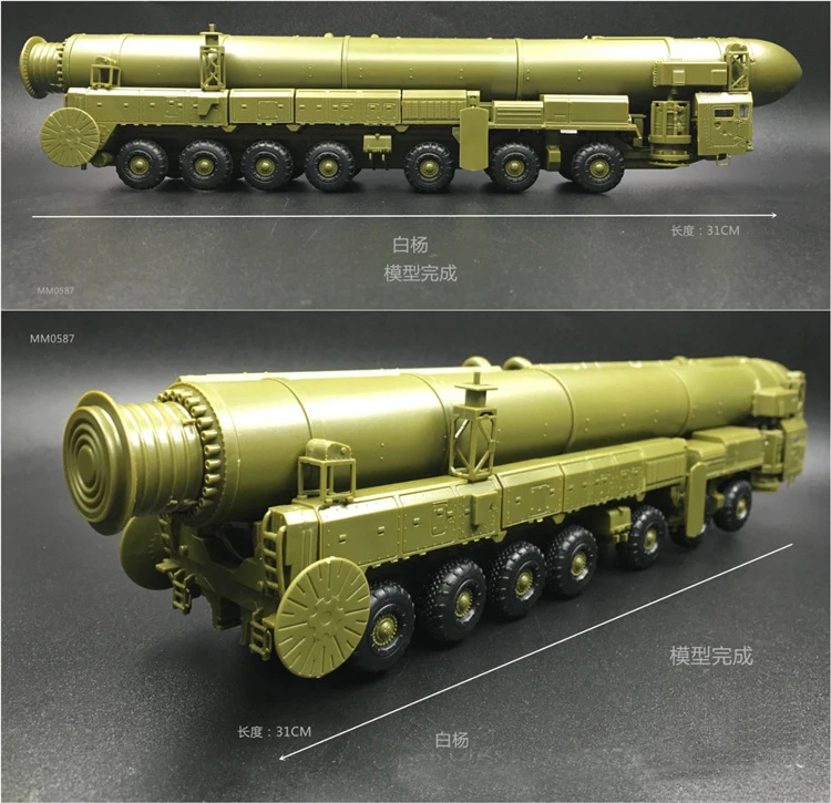 Новые инструменты 1/72 Россия RT-2PM2 SS-27 серп B Topol M межконтинентальные баллистические ракеты модельные комплекты MZKT-79221 грузовик игрушечный автомобиль