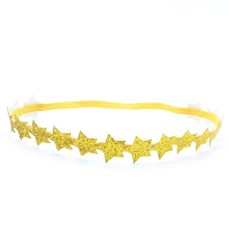 wholesale girl sliver sequin star Headband Christmas Gold Headbands