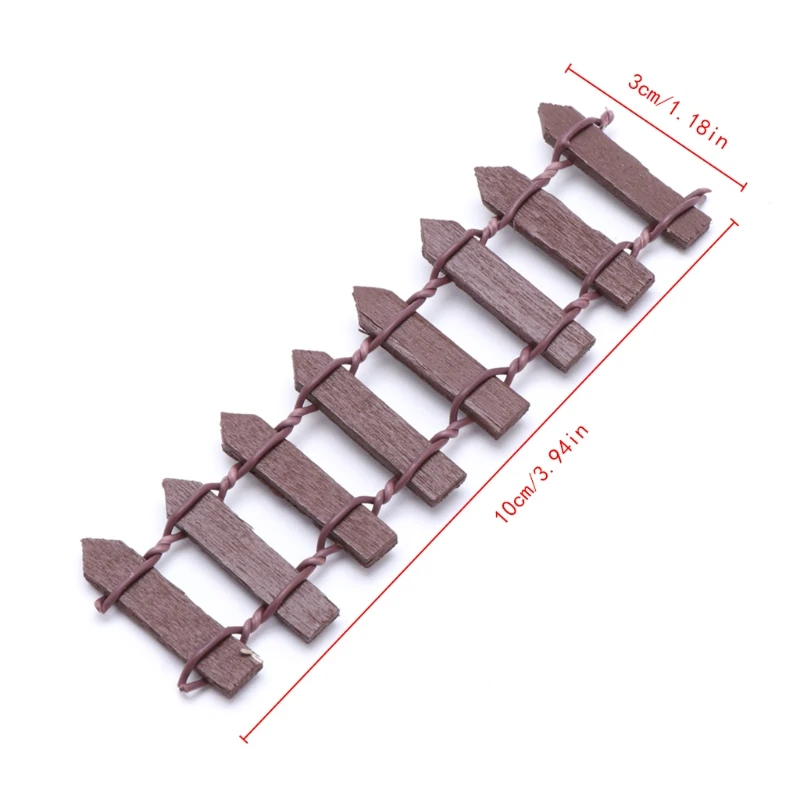 Wood Fence Miniature Fairy Garden Landscape Terrarium Figurine Bonsai DIY Craft Wood Fence Miniature Fairy Garden Landscape Terrarium Figurine Bonsai DIY Craft