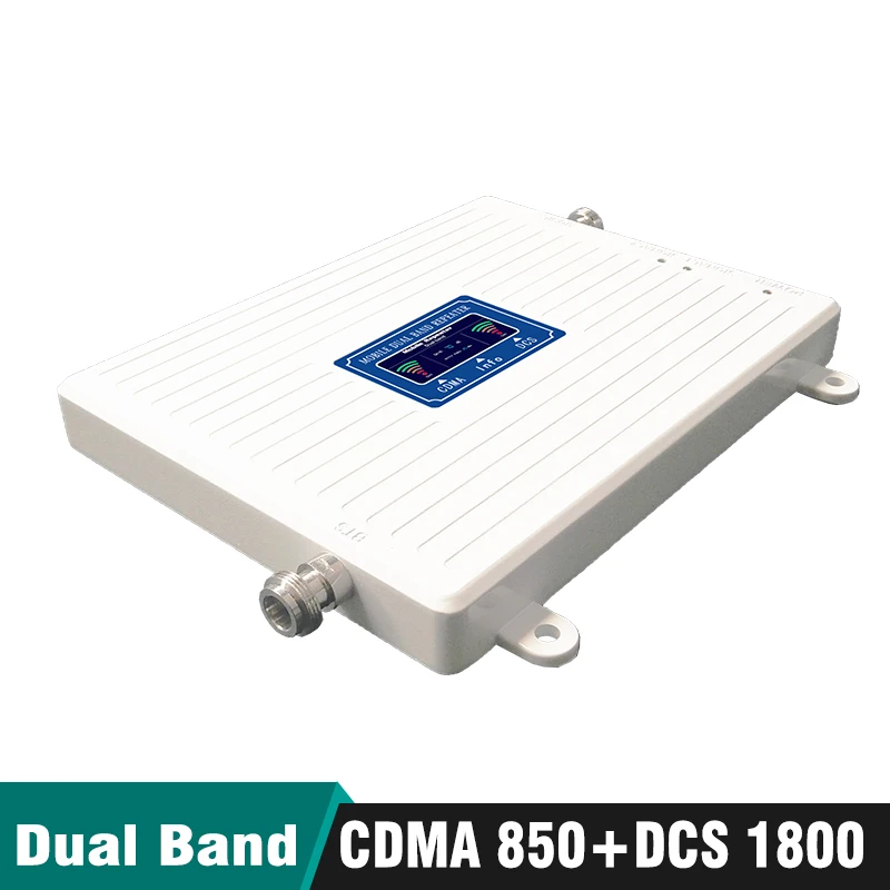 Dual Band Booster Kit 2G CDMA 850mhz+DCS 1800mhz 4G LTE Band 5 Band 3 Cellular Mobile Signal Repeater Amplifier Antenna Full Set