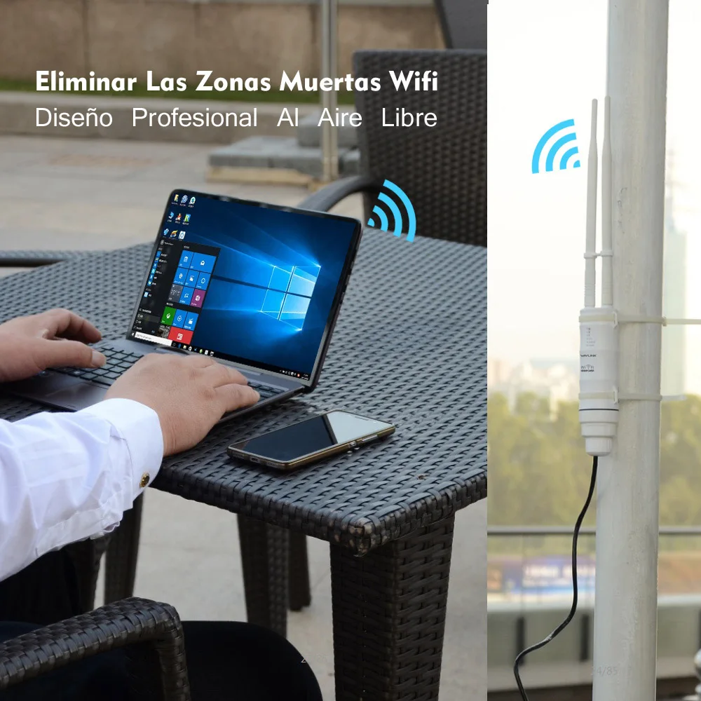 Ac1200/600 Wi Fi удлинитель высокой мощности уличный ретранслятор 2 4 ГГц + 5 Беспроводной