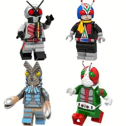 Японский комикс серии Riderman Masker Rider X Baltan-seijin Kamen Rider V3 фигурные блоки Рождественский подарок Кирпичи игрушки для детей