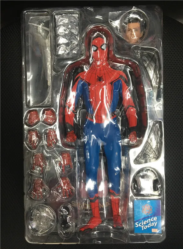 HC горячие игрушки Совместимые Marvel Мстители Человек-паук 30 см BJD Суставы подвижные фигурки игрушки Человек-паук Герой