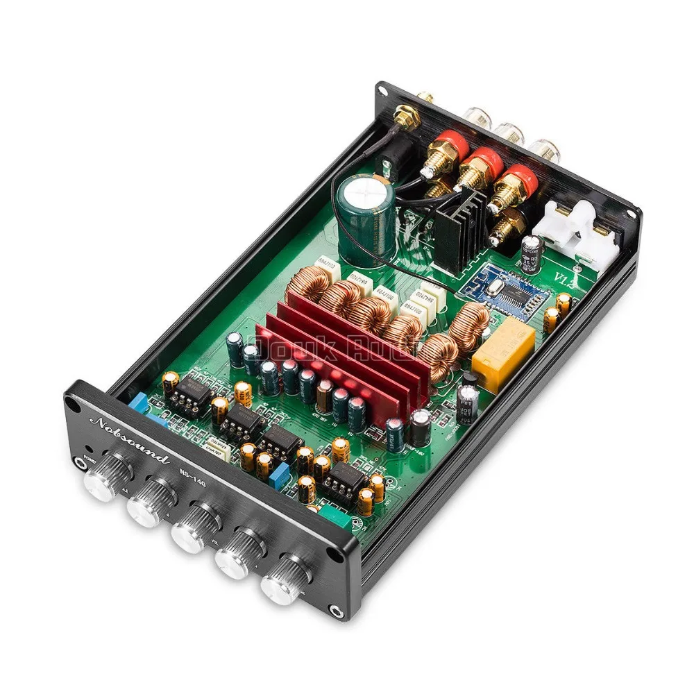 Цифровой мини усилитель мощности Douk audio Hi Fi Bluetooth 5 0 сабвуфер TPA3116 2 1 каналов для