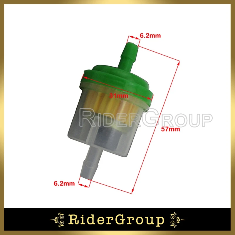 15 шт. Универсальный бензиновый фильтр для бензина и газа жидкого топлива для скутера мотоцикла ямы байк карманный Go kart ATV Quad