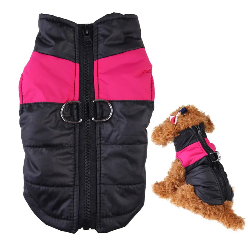 Новая зимняя теплая одежда для собак маленькая Водонепроницаемая курта для собак Зимний стеганый мягкий пуховик Одежда для домашних животных s-xl