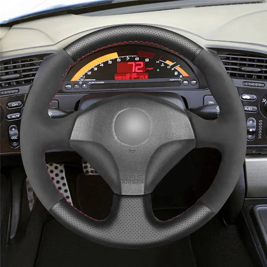 MEWANT натуральная кожа шить Обёрточная бумага крышки рулевого колеса для Honda S2000 2000-2008 Civic Si 2002 2003 2004 ACURA RSX Тип-S 2005 - Название цвета: style-05