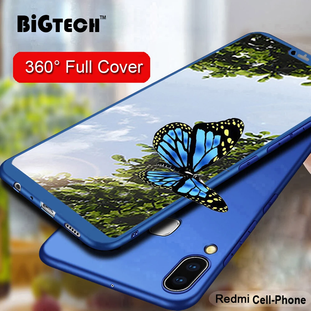 

For Xiaomi Redmi Note 7 5 6 Pro Case Full Cover 360 Degree Matte Cover for Xiaomi Mi 9 8 Pro A2 Lite A1 Redmi 7 6A Case Shell PC
