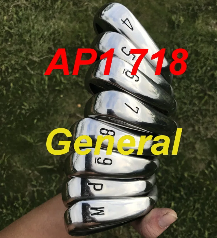 Общие утюги для гольфа AP1 718 Утюги(4 5 6 7 8 9 P W) с динамическим золото S300 стальной вал 8 шт комплект гольф-клубы