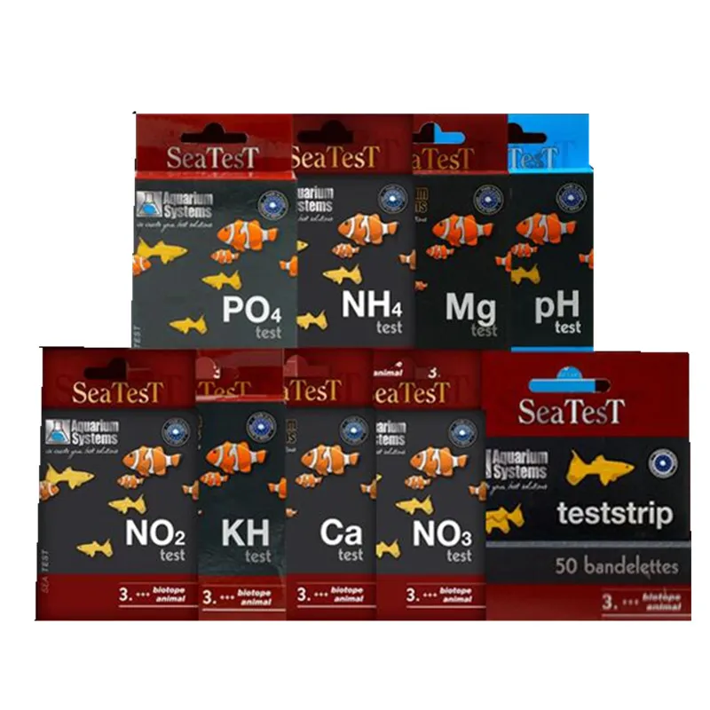 

aquarium systems Seatast PH GH KH NO2 NO3 PO4 NH4 Ca Mg fish tank Test agent; sea hardness; testing agent